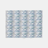 Brain Cancer Awareness Ribbon Fleece Chemo Blanket Deken (Voorkant (Horizontaal))