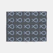 Brain Cancer Awareness Ribbon Fleece Chemo Blanket Deken (Voorkant (Horizontaal))