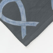 Brain Cancer Awareness Ribbon Fleece Chemo Blanket Deken (Hoek)