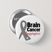 Brain Cancer Awareness Ribbon Ronde Button 5,7 Cm (Voorkant /achterkant)