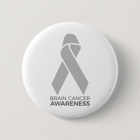 Brain Cancer Awareness Ronde Button 5,7 Cm (Voorkant)