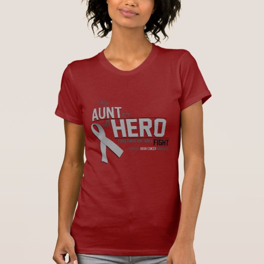 Brain Cancer Awareness: tante T-shirt (Voorkant)