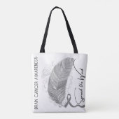Brain Cancer Awareness Tote Bag (Achterkant)