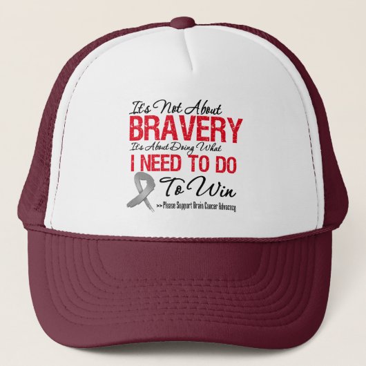 Brain Cancer Battle Trucker Pet (Voorkant)