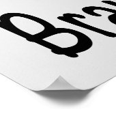 Brain Cancer Butterfly Awareness Ribbon Poster (Hoek)