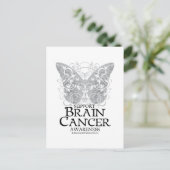 Brain Cancer Butterfly Briefkaart (Staand voorkant)