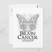 Brain Cancer Butterfly Briefkaart (Voorkant / Achterkant)