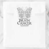 Brain Cancer Butterfly Ronde Sticker (Tas)