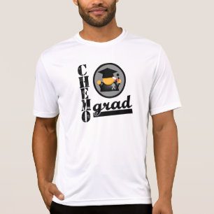 Brain Cancer Chemo Afstudeerder T-shirt