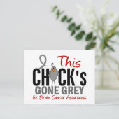BRAIN CANCER Chick Gone Grey Briefkaart (Staand voorkant)
