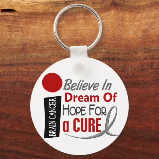 Brain Cancer GELEVE DREAM HOPE Sleutelhanger (Voorkant)