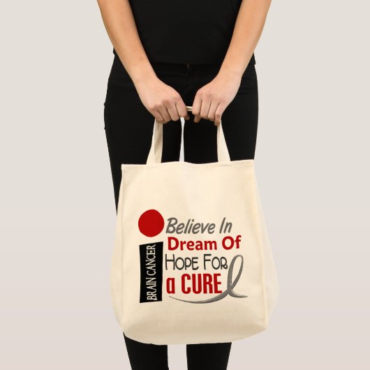 Brain Cancer GELEVE DREAM HOPE Tote Bag (Voorkant (product))
