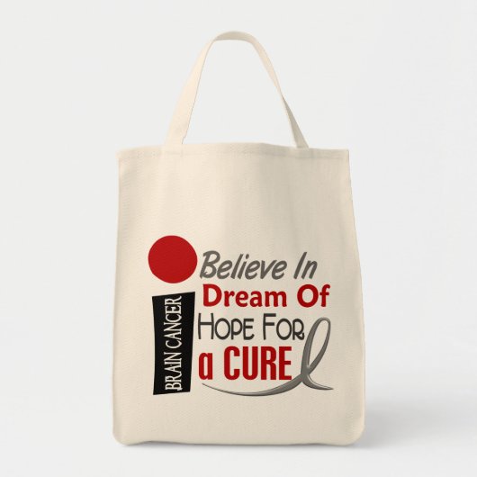 Brain Cancer GELEVE DREAM HOPE Tote Bag (Voorkant)