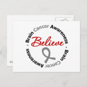 Brain Cancer geloof Briefkaart (Voorkant / Achterkant)
