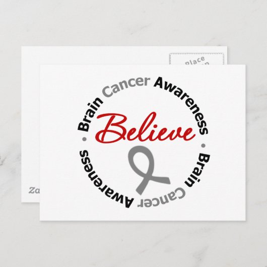 Brain Cancer geloof Briefkaart (Voorkant / Achterkant)