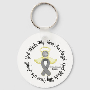 Brain Cancer God heeft mijn Hero een engel gemaakt Sleutelhanger