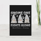 Brain Cancer Grey Ribbon Gnome Kaart (Voorkant)