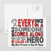 Brain Cancer HERO Best Friend Briefkaart (Voorkant / Achterkant)