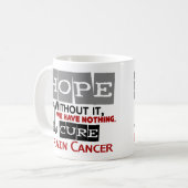 Brain Cancer HOPE 2 Koffiemok (Voorkant links)