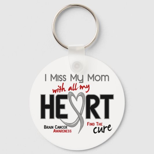 Brain Cancer I MIST MIJN MOM Sleutelhanger (Voorkant)