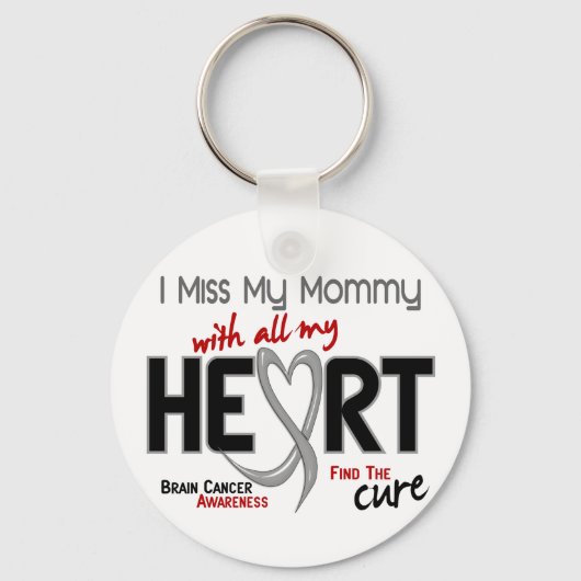 Brain Cancer I MIST MIJN MOMMY Sleutelhanger (Voorkant)
