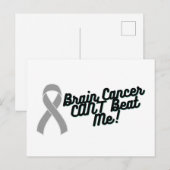 Brain Cancer kan me niet slaan Briefkaart (Voorkant / Achterkant)