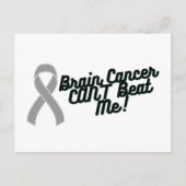 Brain Cancer kan me niet slaan Briefkaart (Voorkant)