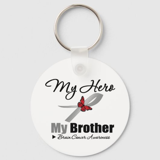 Brain Cancer My Hero My Brother Sleutelhanger (Voorkant)