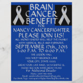 Brain Cancer Ribbon Benefit Flyer (Voorkant)