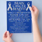 Brain Cancer Ribbon Benefit Flyer (Hand)