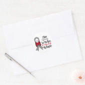 Brain Cancer Ribbon Hero My Daughter Ronde Sticker (Envelop)