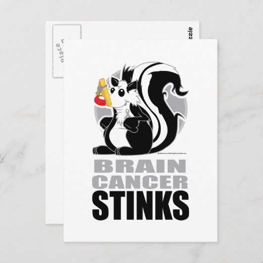 Brain Cancer Stinks Briefkaart (Voorkant / Achterkant)