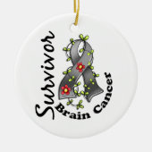 Brain Cancer Survivor 15 Keramisch Ornament (Voorkant)