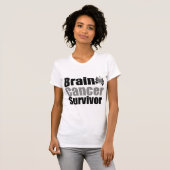 Brain Cancer Survivor Butterfly T-shirt (Voorkant volledig)