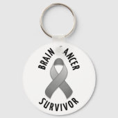 Brain Cancer Survivor Sleutelhanger (Voorkant)