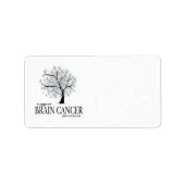 Brain Cancer Tree Etiket (Voorkant)