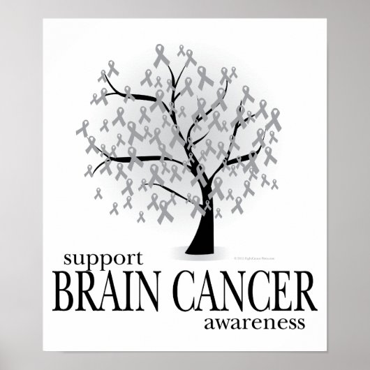 Brain Cancer Tree Poster (Voorkant)