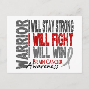 Brain Cancer Warrior Briefkaart