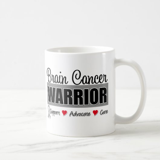 Brain Cancer Warrior Fighter Koffiemok (Rechts)