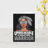 Brain Cancer Warrior Onbreekbare Tumor Survivor GL Kaart (Gele Bloem)