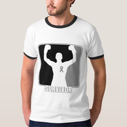 Brain Cancer Winning Survivor T-shirt (Voorkant)