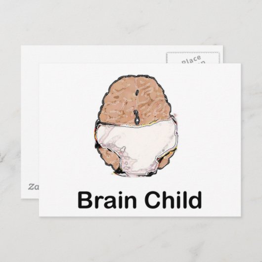 Brain Child Briefkaart (Voorkant / Achterkant)