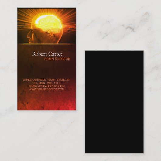 Brain chirurg / psycholoog Private Clinic Mind B Visitekaartje (Voorkant / Achterkant)