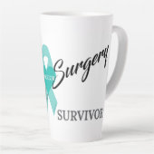 Brain Chirurgie Survivor Trigeminal Neuralgie Hart Latte Mok (Rechterhoek)