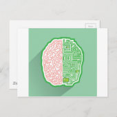 Brain Circuit-vector Briefkaart (Voorkant / Achterkant)