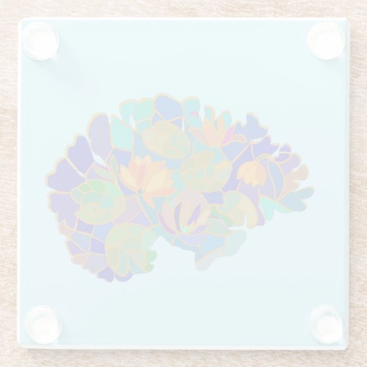 Brain Coaster Glazen Onderzetter (Achterkant)