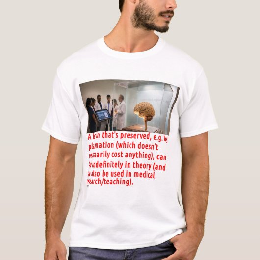 Brain Conserveringsbericht (kamer) T-shirt (Voorkant)
