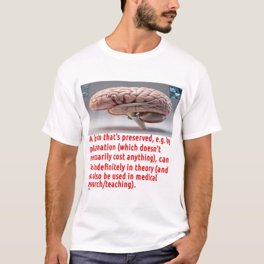 Brain Conserveringsbericht (met schermen) T-shirt (Voorkant)