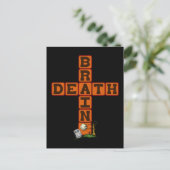 Brain Death Cross Briefkaart (Staand voorkant)