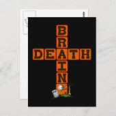 Brain Death Cross Briefkaart (Voorkant / Achterkant)